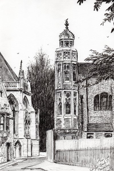 Trinity Street Cambridge, 2008 door Vincent Alexander Booth
